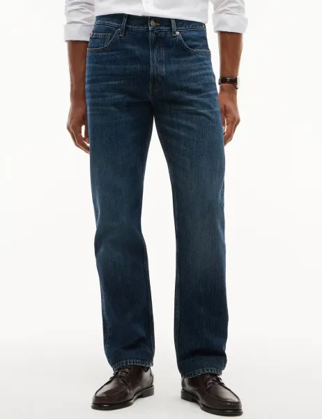 Tommy Hilfiger Dover Regular Fit Straight Leg Jeans Indigo