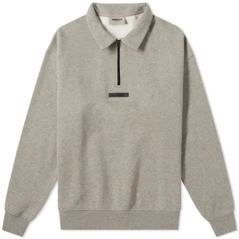 Mock Neck Half Zip Sweat
