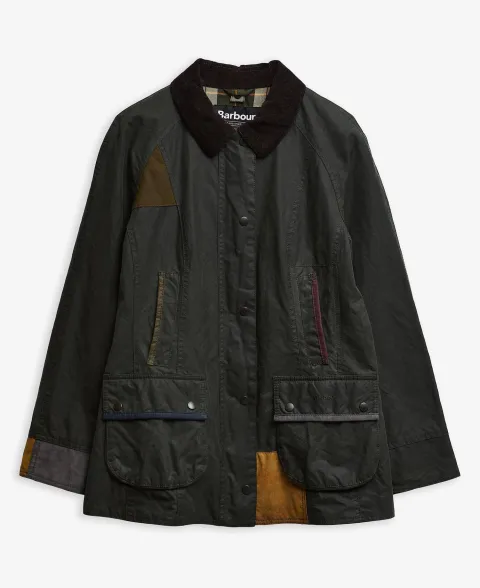 Re-Loved Beadnell Waxed Jacket - Size 14