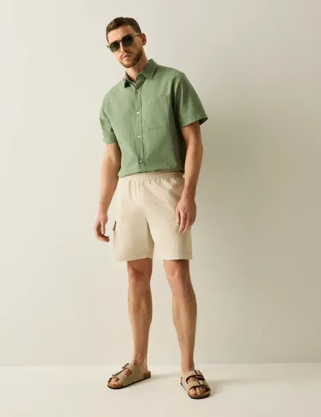 Regatta Bavaro Pure Cotton Cargo Shorts Light Pink