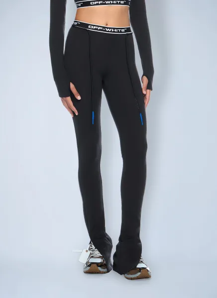 Logo Motfif Split Leggings