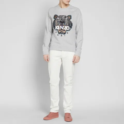 Silk Face Tiger Crew Sweat