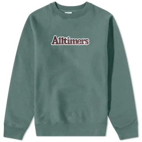 Embroidered Heavyweight Broadway Crew Sweat