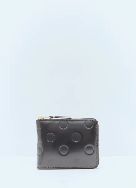 Dots Embossed Leather Wallet