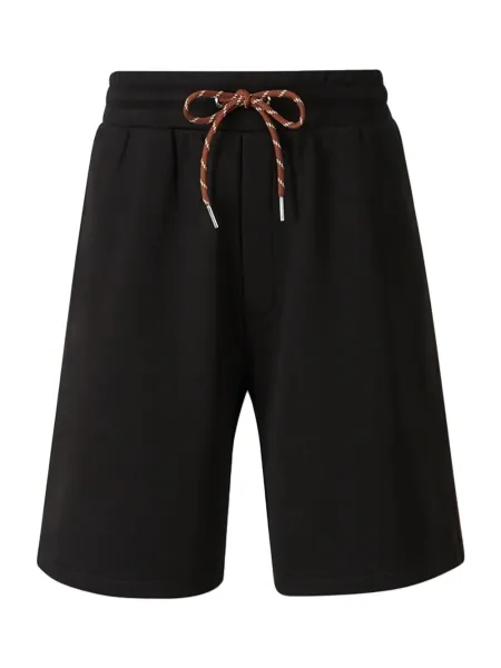Men Cotton Bermuda Shorts Black