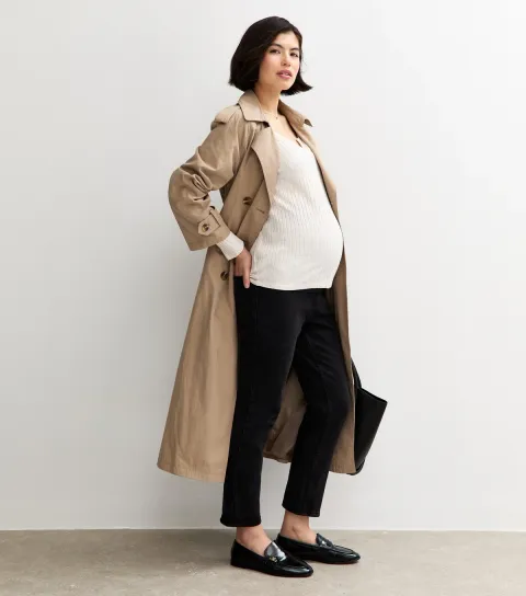 New Look Women's Maternity Black Hannah Straight Leg Jeans