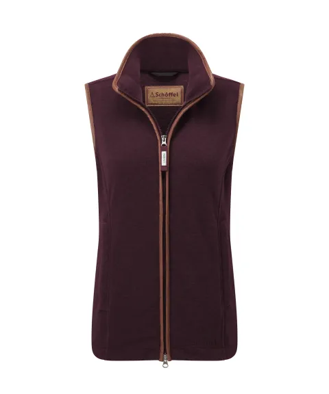 Schöffel Country Lyndon Fleece Gilet - Port