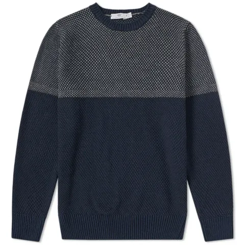 Inis Meáin Birdseye Gansey Crew Knit