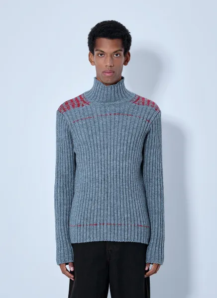 Dries Van Noten Ribbed Turtleneck Sweater