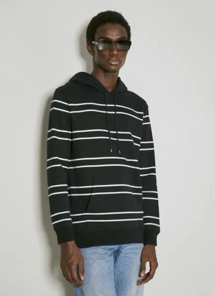 Striped Hooded Sweatshirt