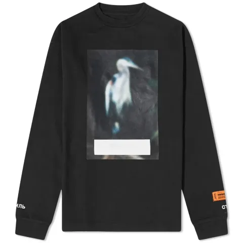 Long Sleeve Regular Censored Heron T-Shirt