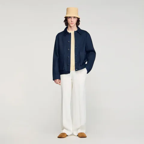 Denim worker jacket