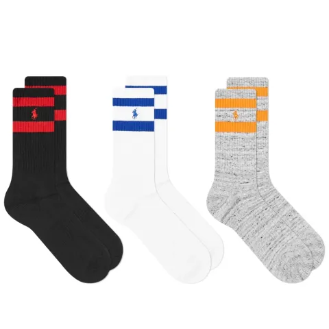 Athletic Stripe Sock - 3 Pack