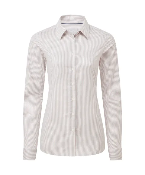 Schöffel Country Norfolk Shirt - Stone Stripe