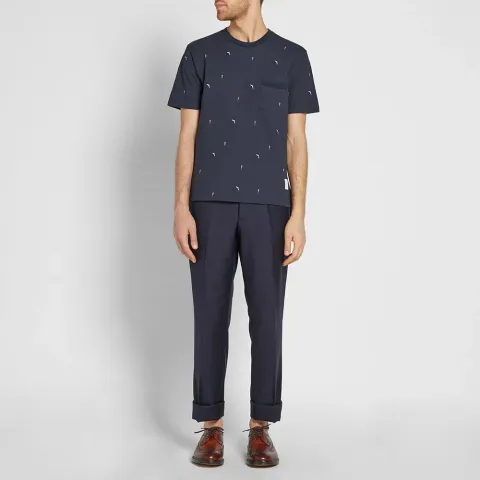 Flag Embroidery Pique Tee
