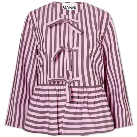 Stripe Peplum Blouse