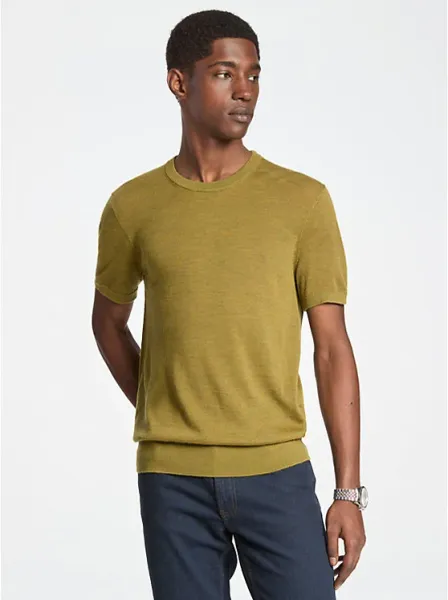 Wool Short-Sleeve Sweater