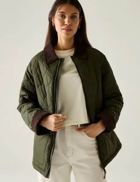 Regatta Amira Quilted Country Jacket Khaki