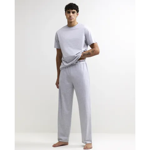 River Island Cotton T-Shirt And Trousers Pyjamas Set