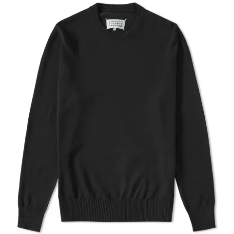 14 Elbow Patch Crew Knit