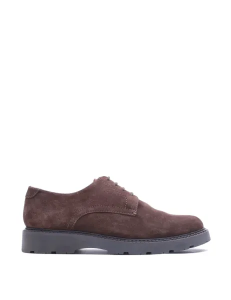 Base London Suede Derby Shoes Brown
