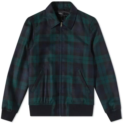 A.P.C. Sutherland Wool Check Jacket