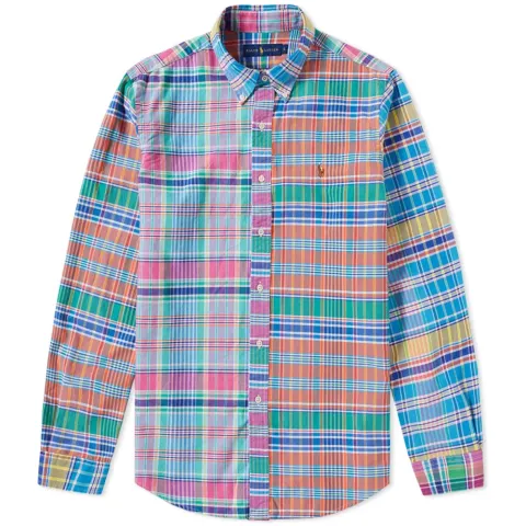 Custom Fit Button Down Check Shirt