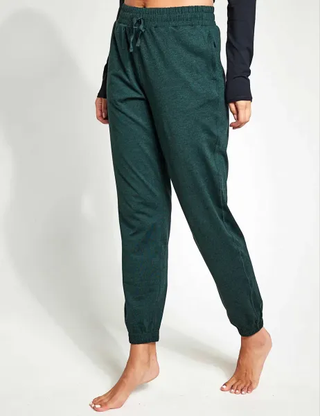 Girlfriend Collective Reset Slim Fit Joggers Dark Green