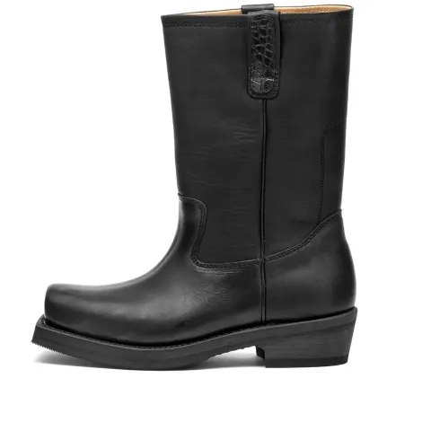 Flat Toe Calf Boots