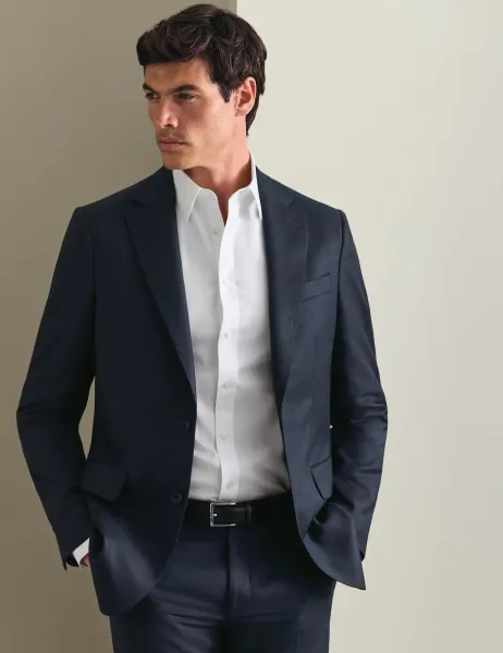 Charles Tyrwhitt Slim Fit Pure Wool Suit Jacket Navy