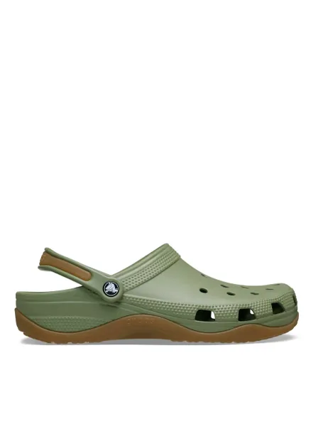 Crocs Classic Evo Ankle Strap Flat Clogs Green