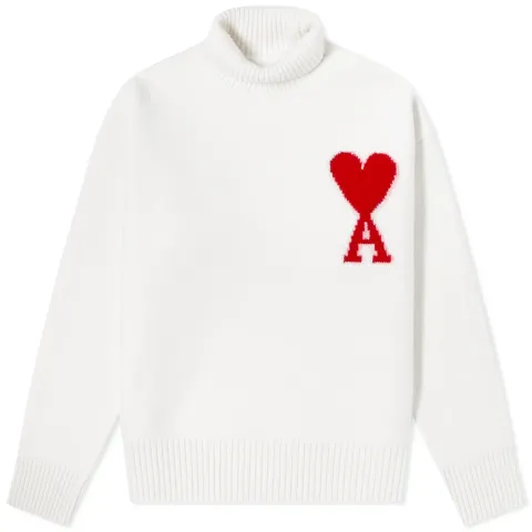 AMI ADC Large Funnel Knit Sweater