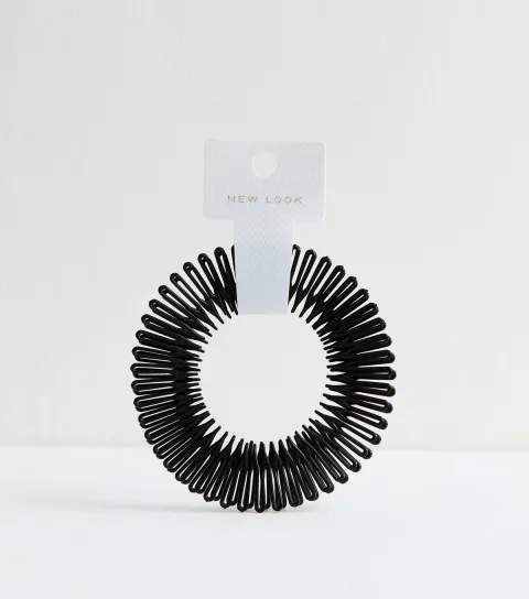 Black Pack Of 2 Stretch Comb Headbands