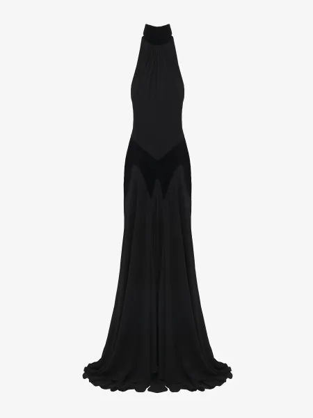 Silk Georgette Evening Dress