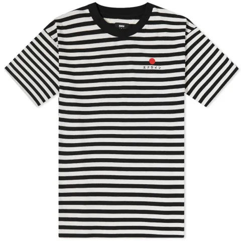 Sun Logo Stripe T-Shirt