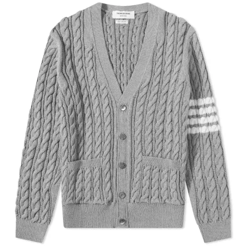 4 Bar Cable Knit Cardigan