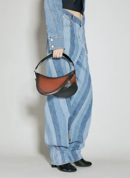 Medium Plain Spiral Curve Shoulder Bag