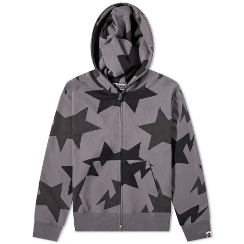 Sta Pattern Relaxed Fit Full Zip Hoodie