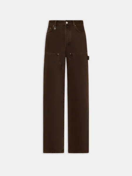 WOMEN - WOMEN'S FADED CARPENTER JEAN - Dark Brown