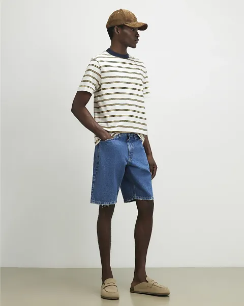 River Island Regular Fit Cotton Stripe T-Shirt