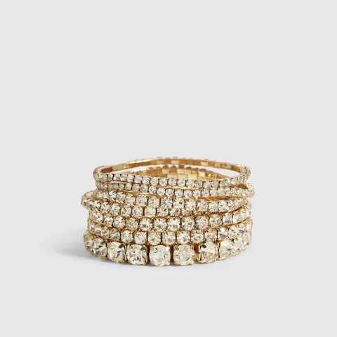 River Island Cupchain Stretch Bracelet Pack Of 7