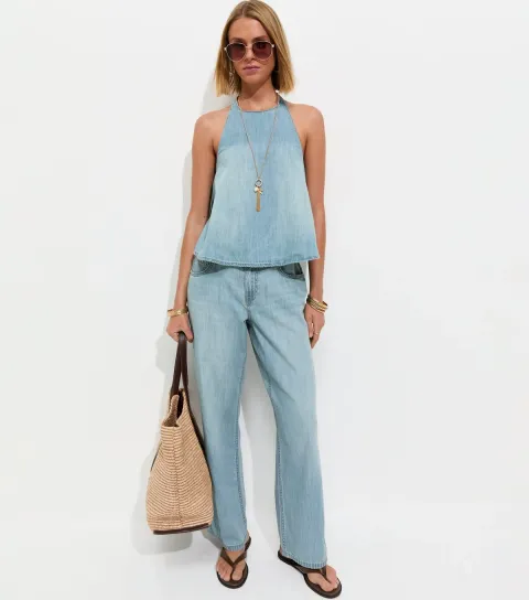 Women's Light Blue Lightweight Denim Jeans