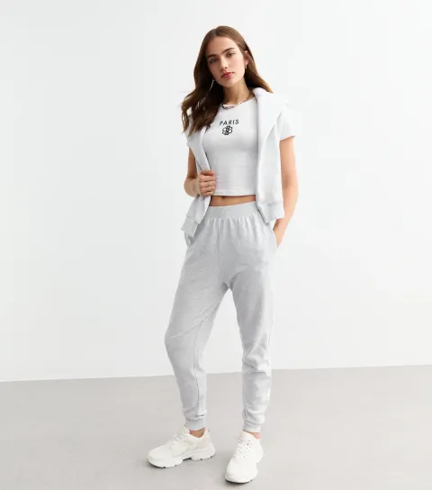 Women's Grey Slim Leg Joggers