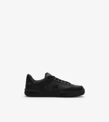 Leather and Nylon Harrow Sneakers in Anthracite black/iron grey
