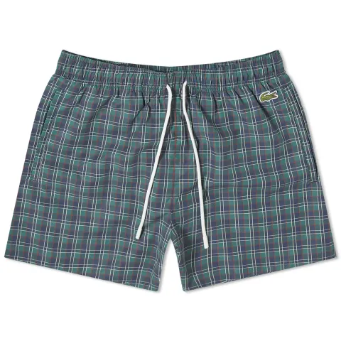 Paris Logo Check Swim Shorts