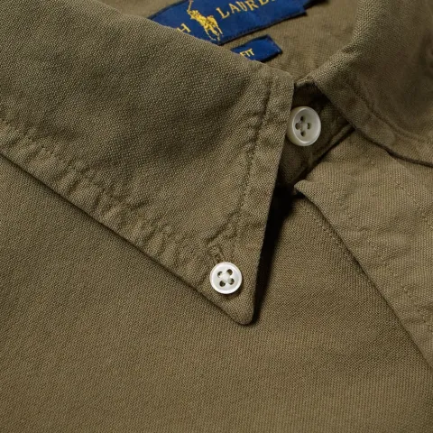 Slim Fit Button Down Overdye Oxford Shirt