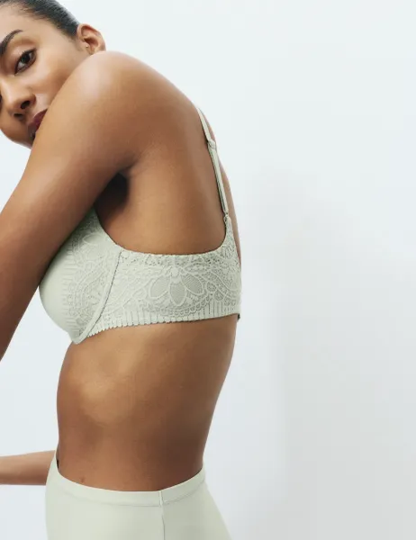 Body by M&S Body Soft Wired Plunge T-Shirt Bra A-E Pale Apple