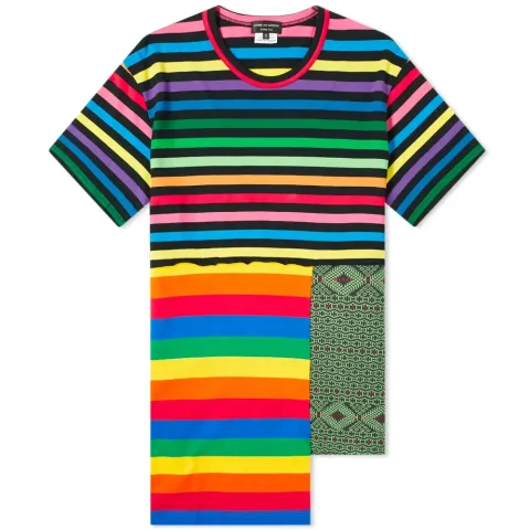 Comme des Garcons Homme Plus Long Patchwork T-Shirt