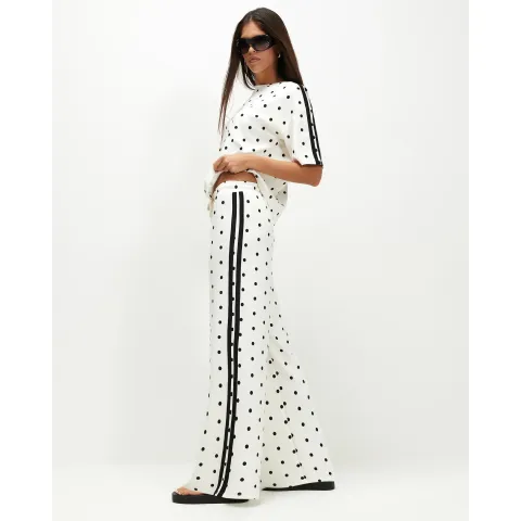 River Island Premium Polka Dot Wide Leg Trousers