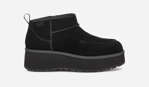 Cityfunc Ultra Mini Boot for Women, Suede/Polyester